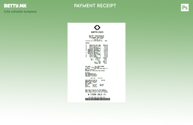 модерен стил Шаблон за проверка на малопродажната продавница на Sam's club